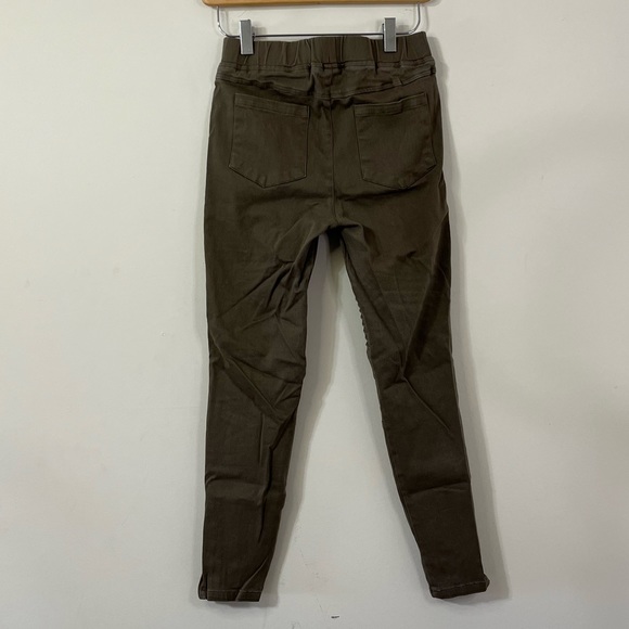 Umgee Army Green Ankle Zipper Pull On Pants - Picture 6 of 6